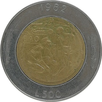 San Marino 500 lire 1982, KM#140