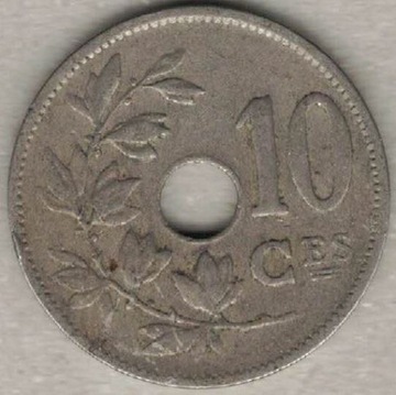 Belgia 10 centymów centimes 1928 Q 22 mm  nr 2