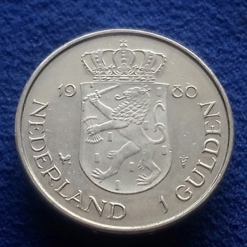 A146 Holandia 1 gulden 1980 moneta okolicznościowa
