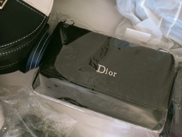 torebka  kopertówka czarna Dior