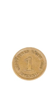 1 Reich Pfennig 1908 r. E 