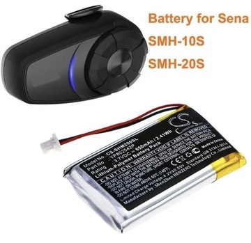 Akumulator bateria interkom SENA SMH 10S SMH 20S