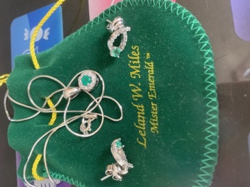 Szmaragdy/ Colombian Emeralds w srebrze