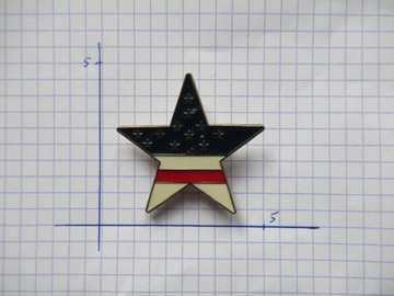 Odznaka gwiazda flaga USA