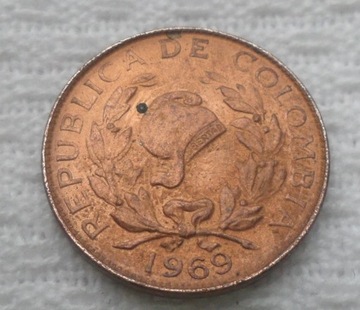 Kolumbia Czapka Frygijska 1 centavo 1969 KM# 205a
