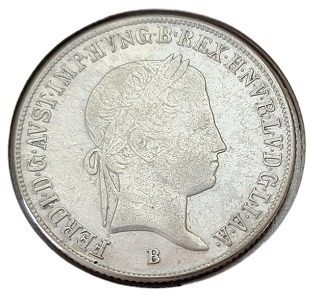 20 Kreuzer 1844 B - FERDYNAND V - SREBRO