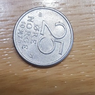 moneta Norwegia 25 ore 1976 r