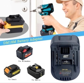 Komwenter adapter dewalt milwaukee na makita