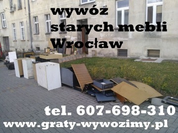 Wywóz,utylizacja starych mebli Wrocław,opróżnianie