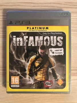 Infamous Niesławny PS3 Nowa FOLIA Platinum Unikat