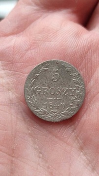 5 groszy 1840 srebro - ładna moneta