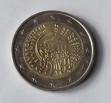 2 Euro DEUTSCHLAND 2015 25 lat Zjednoczenia lit. F