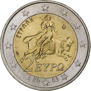 Likwidacja zbioru - 2 euro 2003 GRECJA