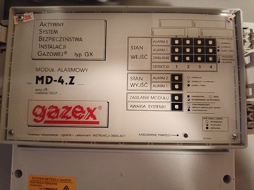 Moduły alarmowe GAZEX MD-4, MD4.Z, MD-2, MD-2.Z, M