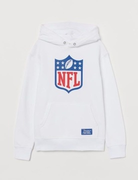 H&M Bluza biała NFL - j.NOWA - 170