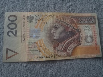 Banknot 200zł 1994 