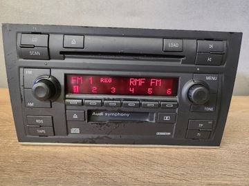 Radio Audi A4 B6 2din - Symphony 6 CD / Kaseta + kod 2din 