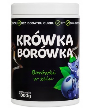 BORÓWKI W ŻELU FIT BEZ CUKRU DŻEM 80% 1KG