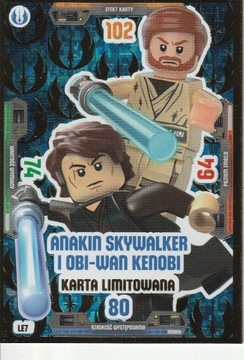 LEGO STAR WARS karta seria 3 ANAKIN I OBI-WAN limi