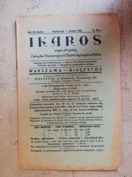 IKAROS nr 83/10/1938