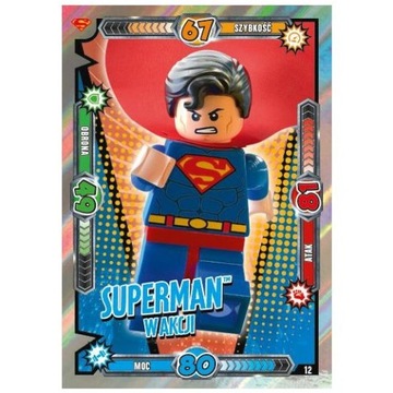 Karty Lego Batman TCG nr 12 Superman w akcji