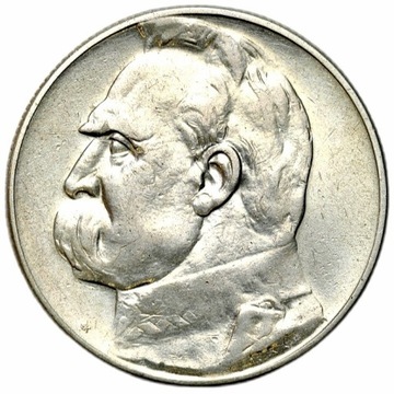 Moneta obiegowa II RP 5zł Józef Piłsudski 1934r
