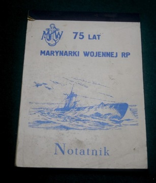 75 lat Marynarki Wojennej notatnik dowódcy 1993 MW