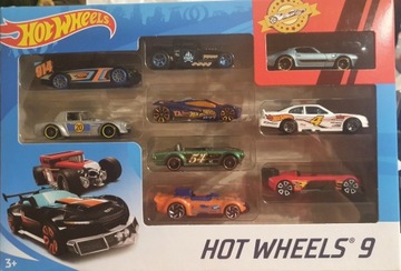 ZESTAW AUTEK SAMOCHODZIKI HOT WHEELS 9 SZTUK