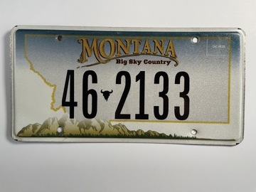 Tablica rejestracyjna z USA, Montana