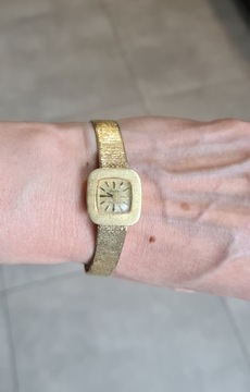 Złoty zegarek damski vintage, próba 585, 25.57 g