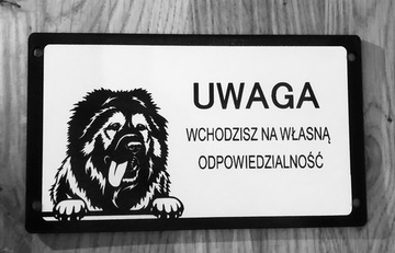 Tabliczka ostrzegawcza uwaga zły pies 