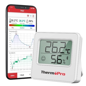 ThermoPro TP357 wewnętrzny termometr 3 szt