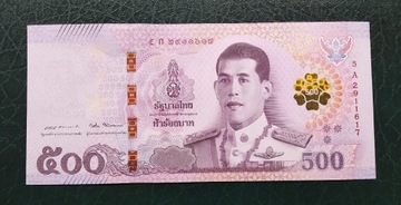 Tajlandia 500 baht UNC 2018