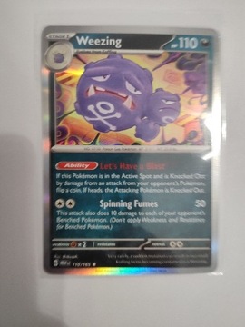 Weezing 110/165 Holo, Pokemon 151