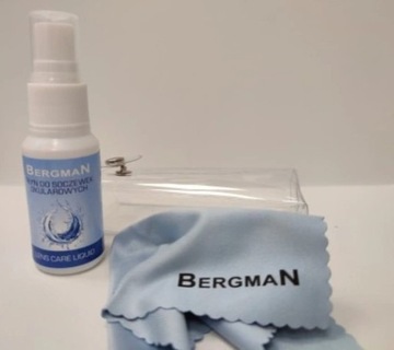 Markowy zestaw do czyszczenia okularów BERGMAN