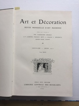 Magazyn "Art And Decoration" 1910.  Art Nouveau.