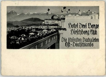 JELENIA GÓRA Hirschberg Hotel Drei Berge 1941