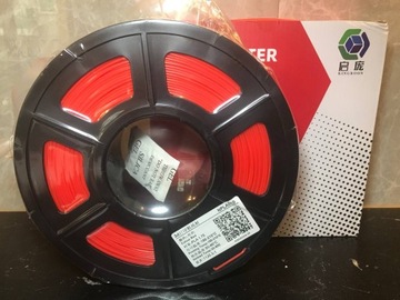 Filament PLA Czerwony 1kg 1,75mm do Drukarki 3D 