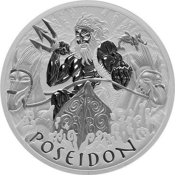 Moneta Posejdon 2021 Bogowie Olimpu Posejdon 