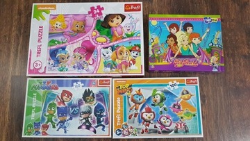 Puzzle Pidżamersi Dora Psi Patrol Polly Po Shimmer