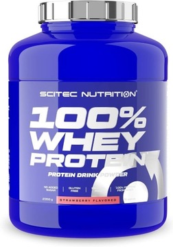 Białko Scitec Nutrition 100% Whey Truskawka 2.35kg