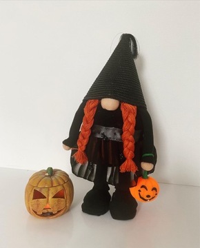 Krasnal Handmade rękodzieło dekoracja Halloween