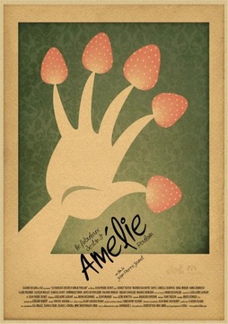 PIĘKNY plakat filmowy vintage AMELIA