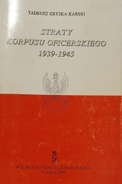 Straty korpusu oficerskiego 1939-1945 