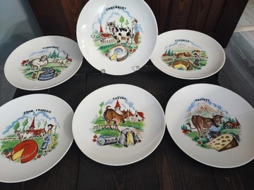 Unikatowe talerze do serów Mitterteich Bavaria
