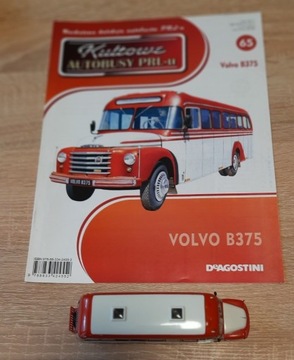 Kultowy autobus Volvo B375 - skala 1:72 z gazetką.