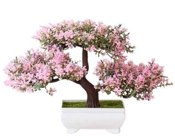 Sztuczne Drzewko Bonsai - różowe 