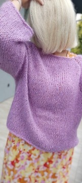 Sweter lekki i miękki handmade 