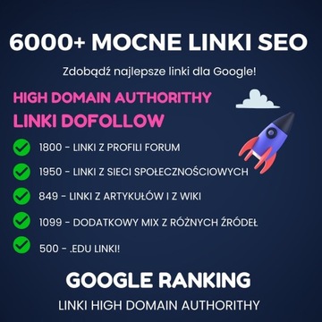 6000+ Linków - MOCNE Linki | Pozycjonowanie Strony