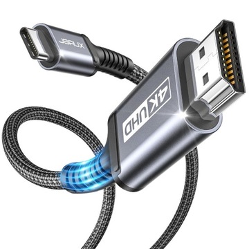 JSAUX Kabel USB typu C na HDMI 4K 2 m